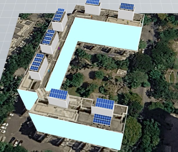 3D solar layout design for Siddhachal Phase 2, Thane