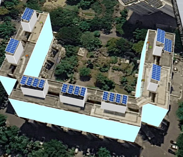 3D solar layout design for Siddhachal Phase 2, Thane (view 2)